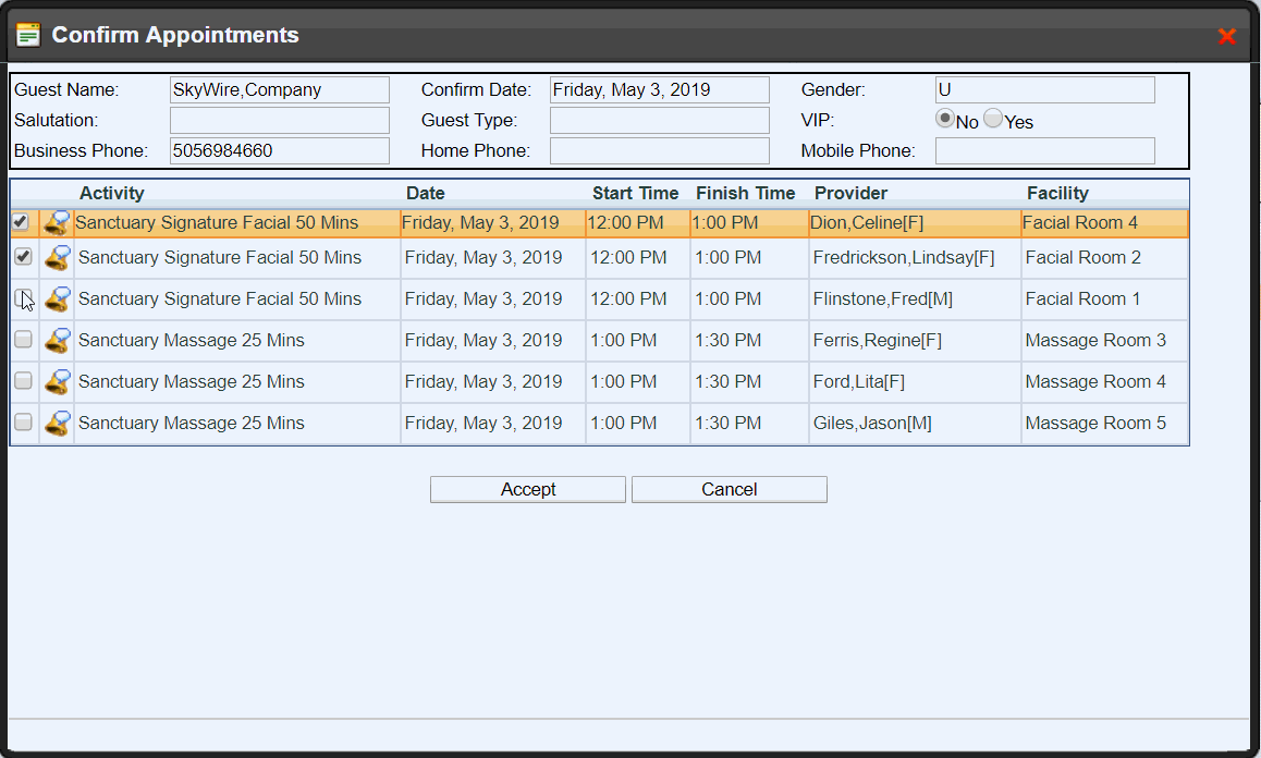 Guest Check In Operations